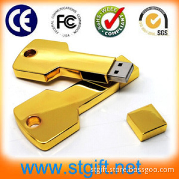 2015 Newest Metal USB Key Gadget USB Flash Memory with Key Shape USB Driver